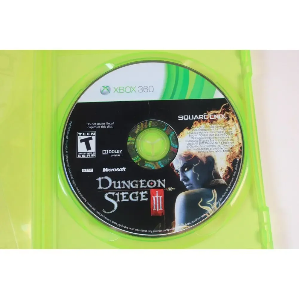 Dungeon Siege 3 III (Microsoft Xbox 360, 2011) Authentic, tested/work